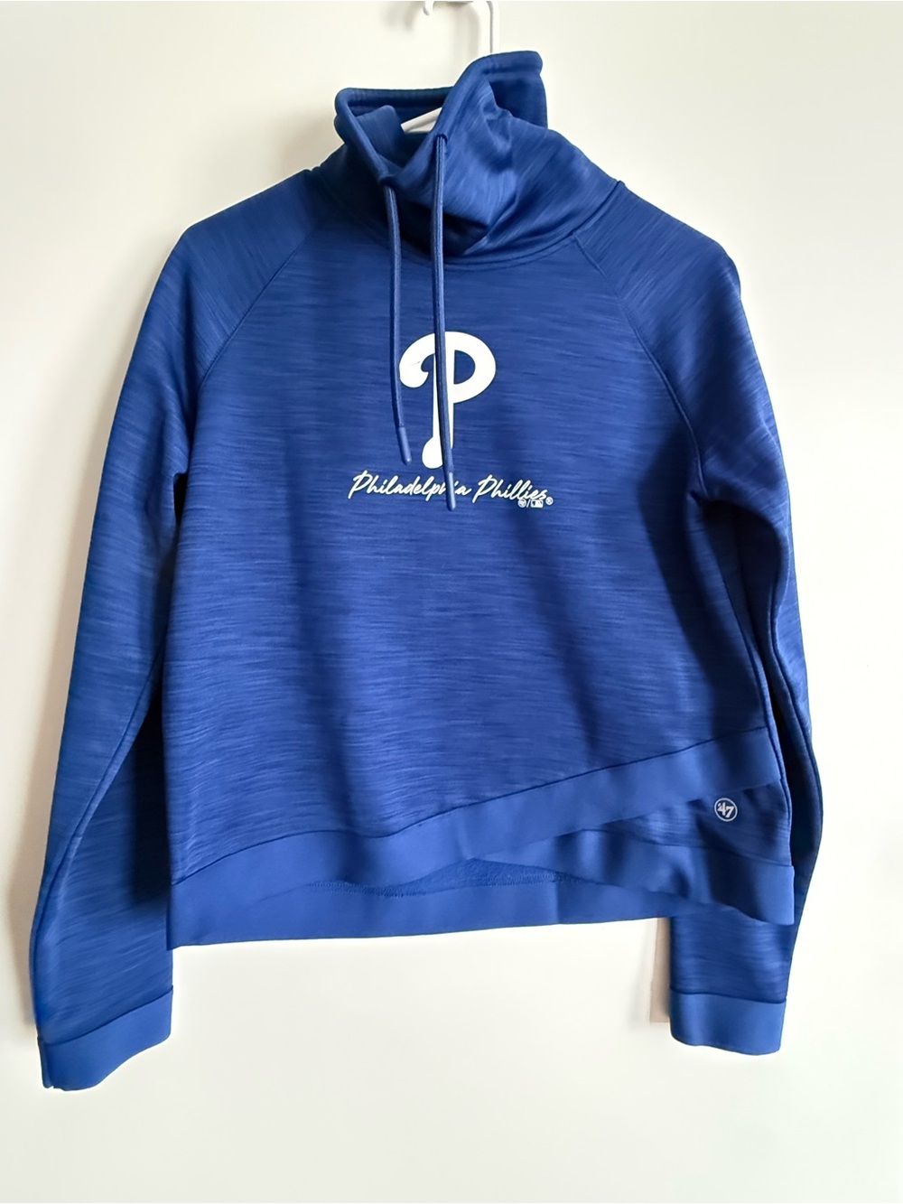 47 Women's Royal Blue Philadelphia Phillies Cowl Neck Pullover